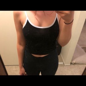 Brandy Melville / John galt black and white tank